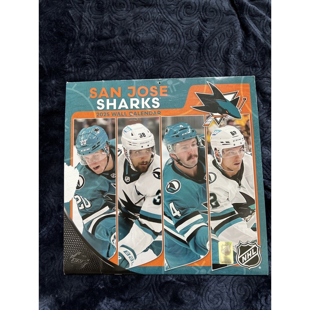 San Jose Sharks 2025 Wall Calendar